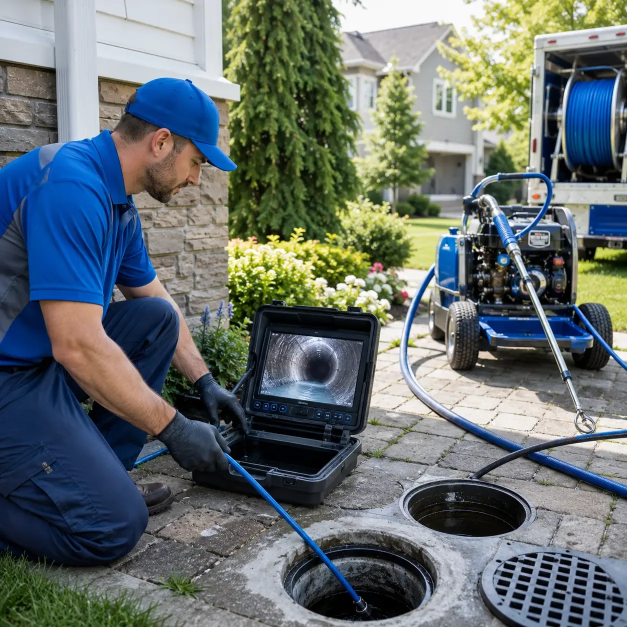 Outdoor drain cleaning professionals serving Northwood, NH